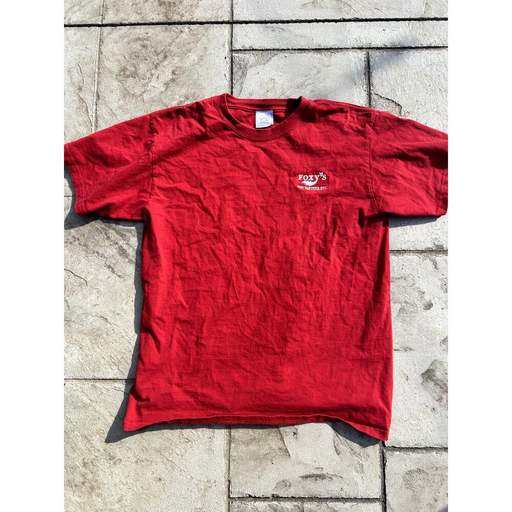Foxys Jost Van Dyke Authentic Red Vintage T Shirt